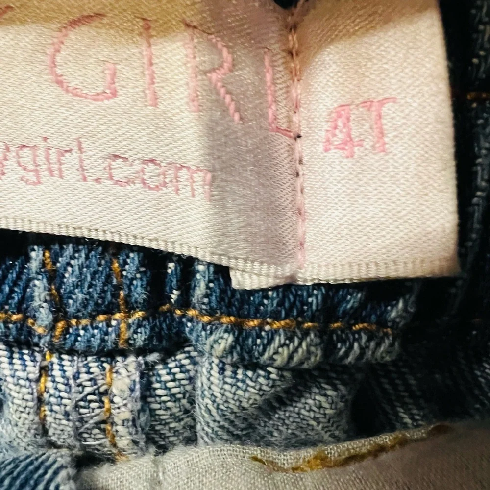 Greggy Girl Chic Denim Skirt with Brown and Leopard Accents Girl’s Size 6